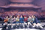 「NiziU Live With U 2025 "NEW EMOTION : Face to Face"」府中の森芸術劇場 どりーむホール公演の様子。(撮影:田中聖太郎)
