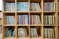 純邦楽や児童音楽の資料を所蔵したスペース。