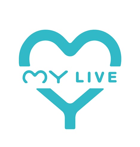 MY LIVEのロゴ。