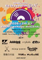 「tie in reaction DX」フライヤー