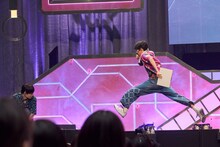 リョウガの1歩。（撮影：米山三郎）