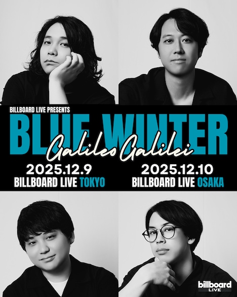 「Billboard Live presents Galileo Galilei "BLUE WINTER"」告知画像