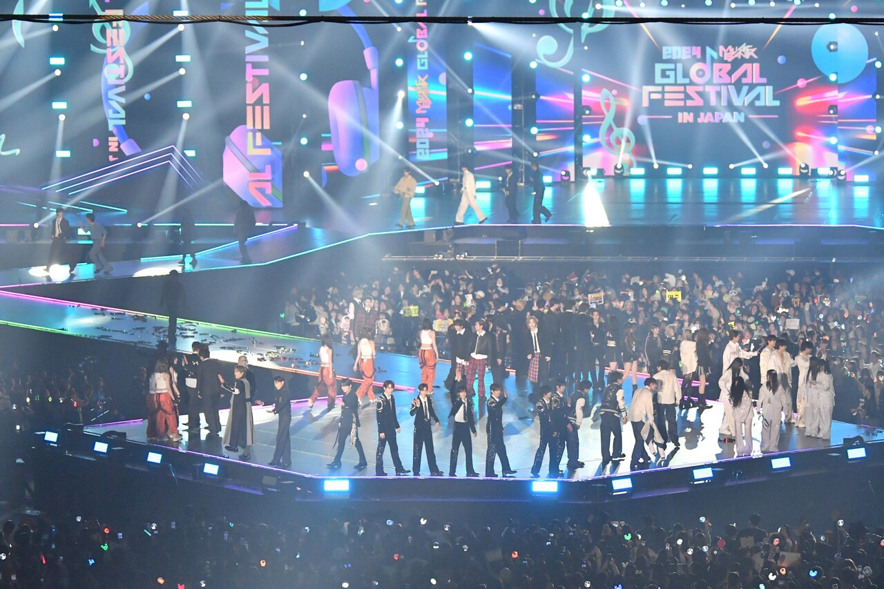 過去の「MUSIC BANK GLOBAL FESTIVAL」の様子。