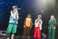 左から、らき太郎（らき）、猿（まこと）、犬（めあり）、キジ（なに）。（Photo by ike）