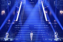 「2025 INI 3RD ARENA LIVE TOUR [XQUARE]」愛知・バンテリンドーム ナゴヤ公演の様子。（撮影：田中聖太郎写真事務所）©LAPONE ENTERTAINMENT