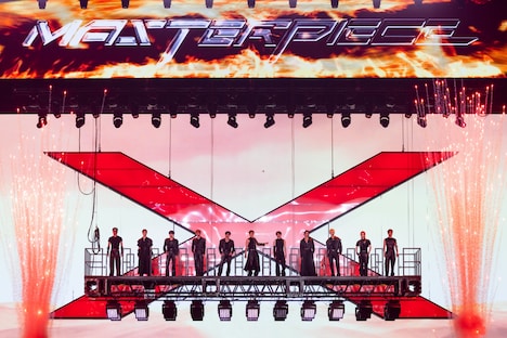 「2025 INI 3RD ARENA LIVE TOUR [XQUARE]」愛知・バンテリンドーム ナゴヤ公演の様子。（撮影：田中聖太郎写真事務所）©LAPONE ENTERTAINMENT