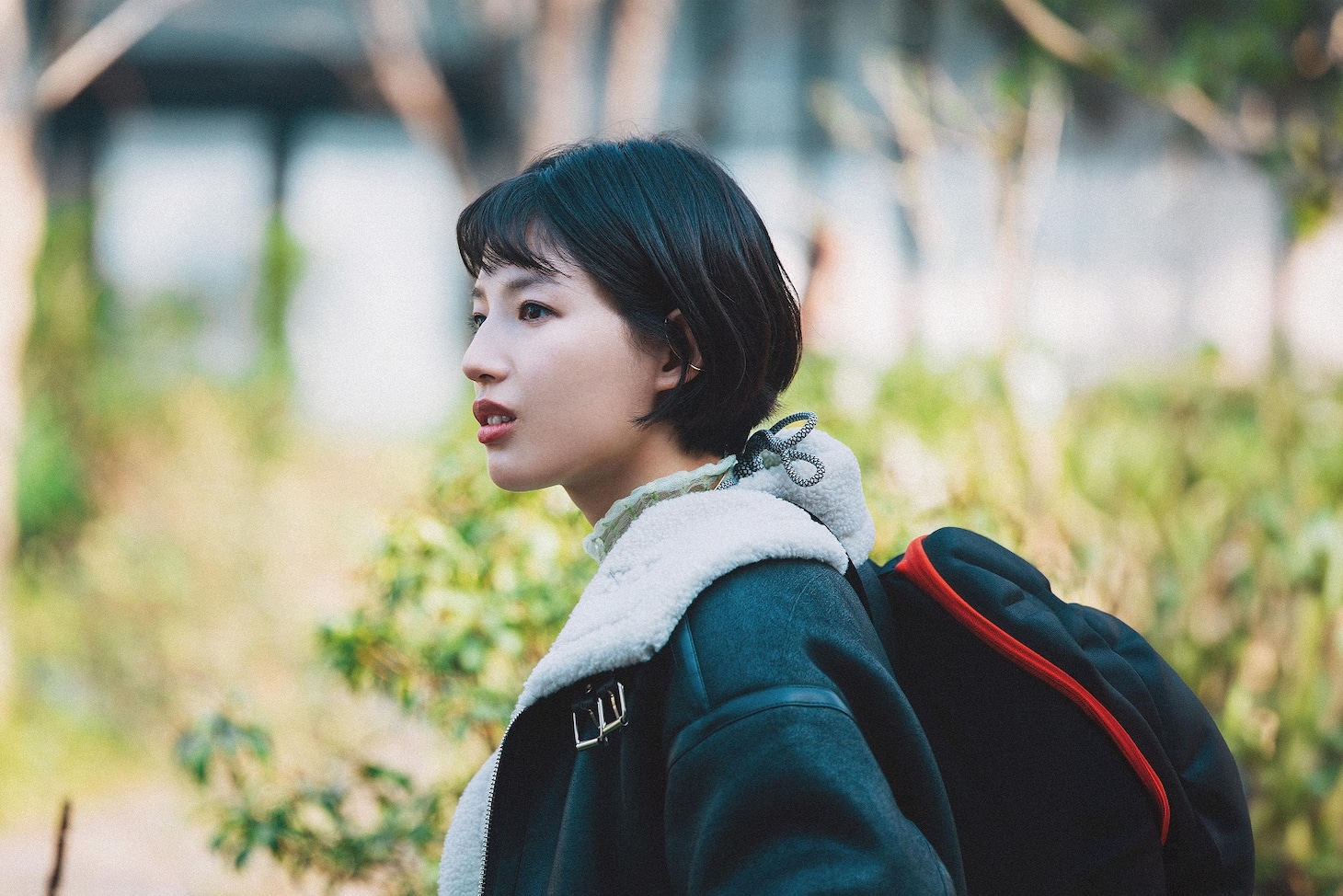 「楓」に出演する石井杏奈。