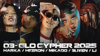 MIKADO、3Li¥en、lj、Hezron、HARKAによる「03- Glo Cypher 2025」公開＆音源配信