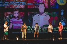 左から松永良平、木下麦、橋本翼、荒内佑、高城晶平。（撮影：寺沢美遊 ）