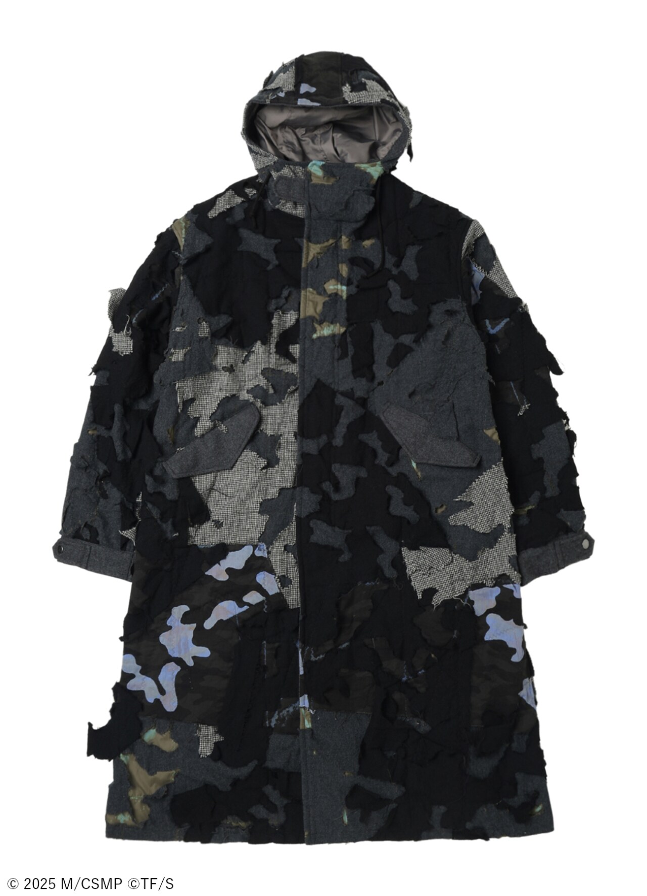 Ground Y ブラック フードコート Yohji Yamamoto POUR HOMME シワギャバフードコート - Ka na ta