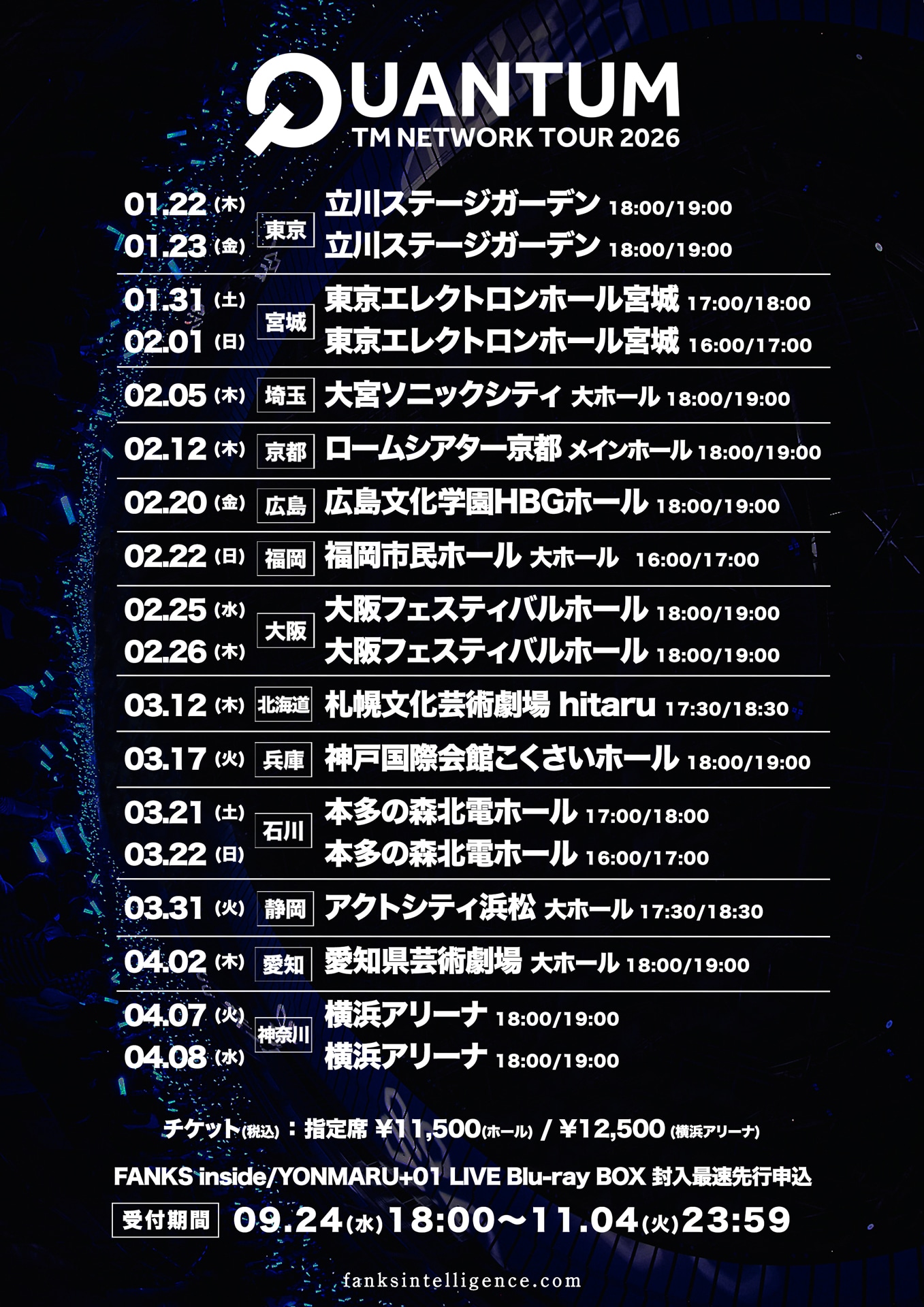 TM NETWORK、2026年ツアータイトルは「QUANTUM」日程＆会場も明らかに