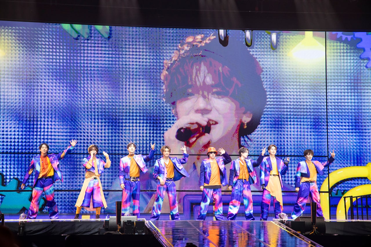 「FANTASTICS LIVE TOUR 2025"BUTTERFLY EFFECT" -FLY WITH YOU-」国立代々木競技場第一体育館公演の様子。