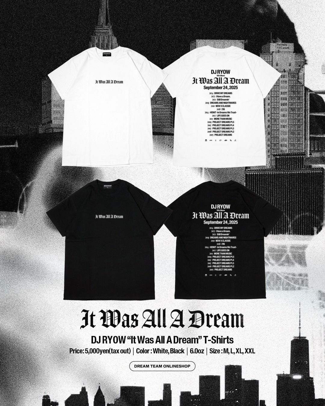 オフィシャルグッズのTシャツ。