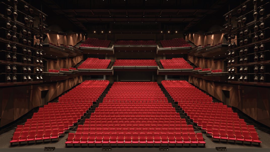 EX THEATER ARIAKEの座席イメージ。