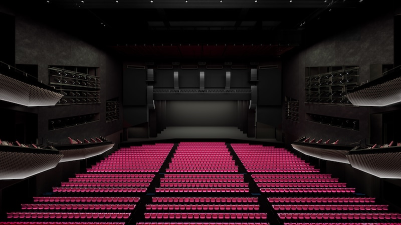 SGCホールの座席イメージ。