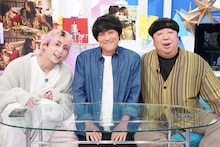 左から佐久間大介（Snow Man）、村上健志（フルーツポンチ）、日村勇紀（バナナマン）。©︎日本テレビ