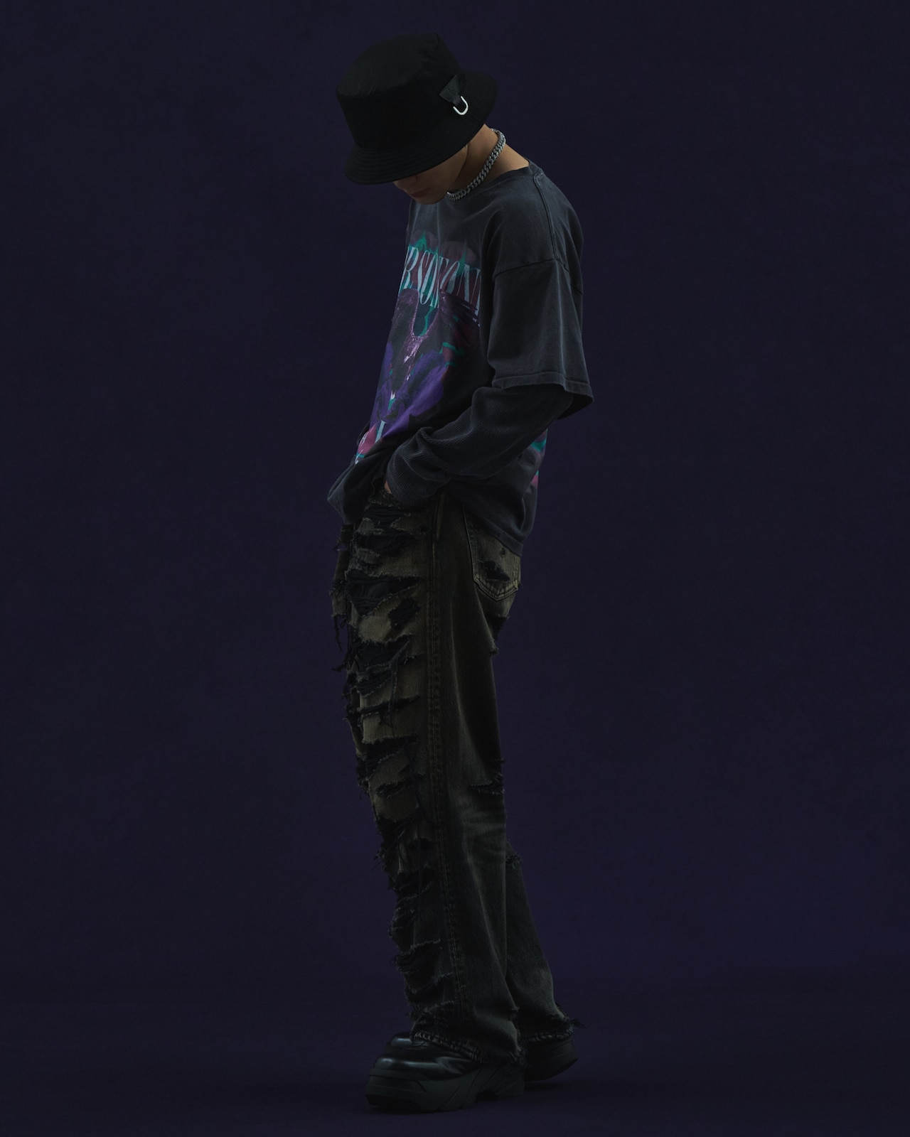 FORSOMEONE L.E.I. コラボ ロングTシャツ 川村壱馬 零