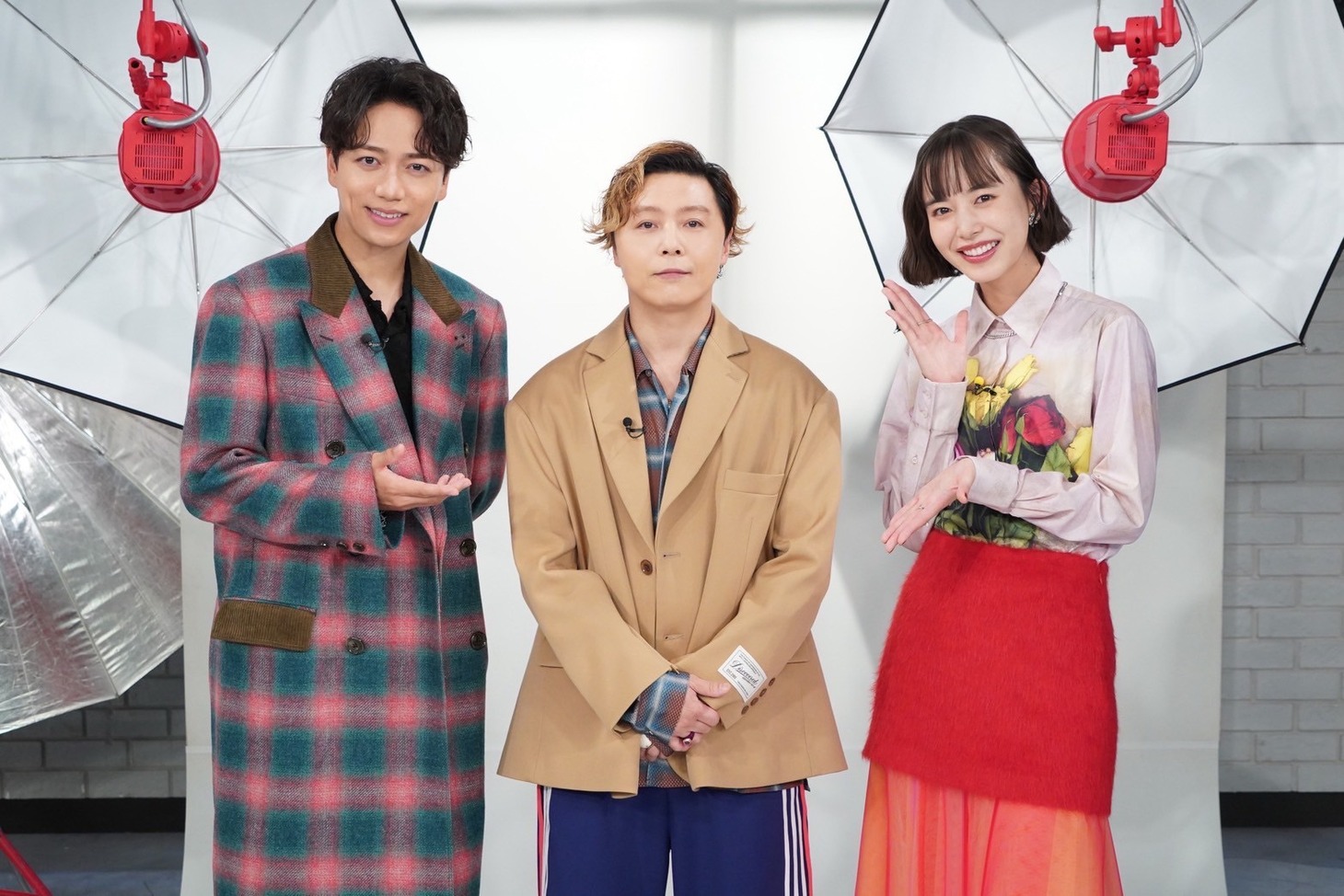 左から山崎育三郎、堂本剛、井桁弘恵。©︎日本テレビ