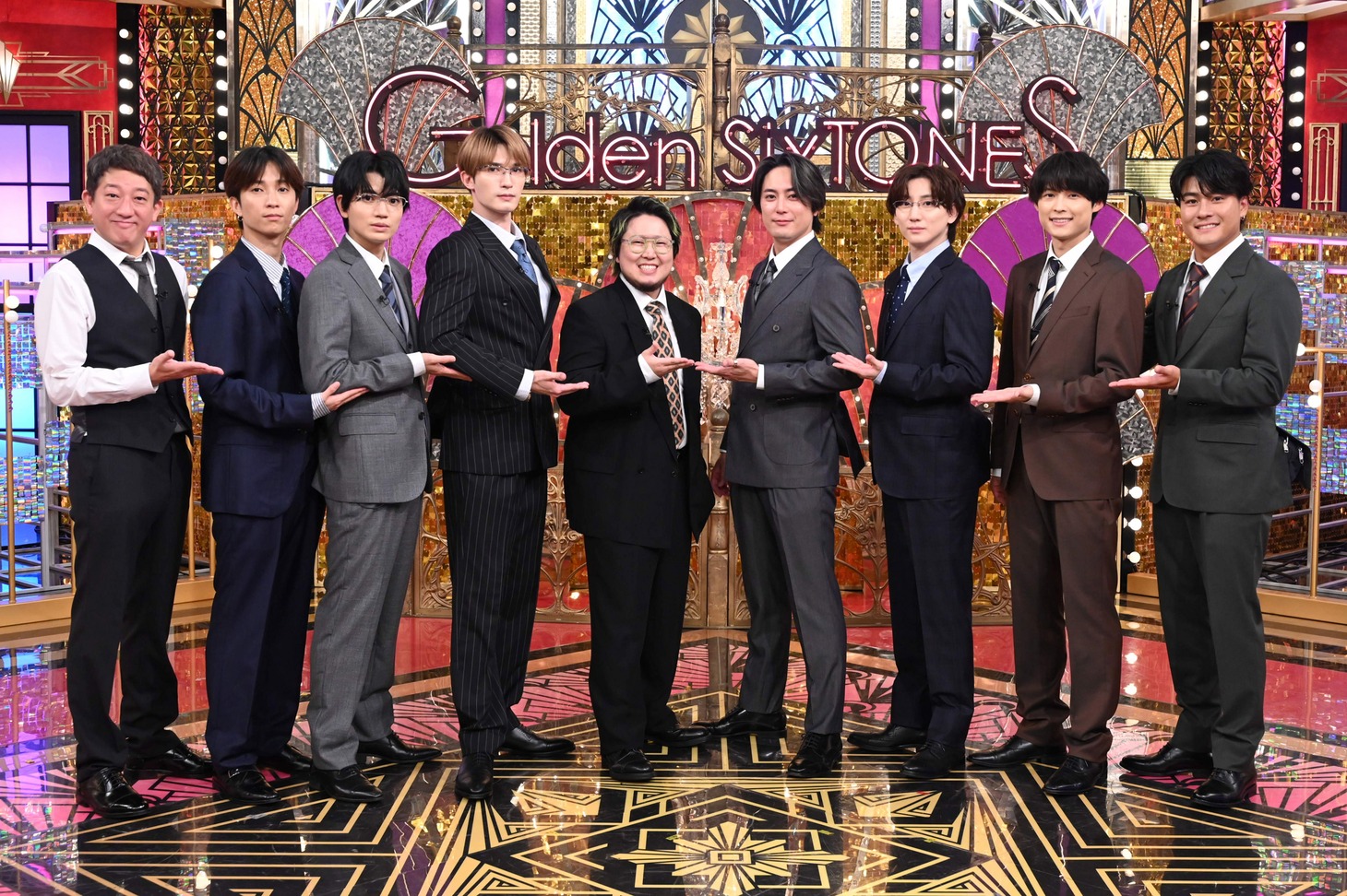 「Golden SixTONES」出演者たち。©︎日本テレビ