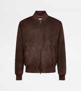 渡辺翔太（Snow Man）が着用していたレザーブルゾン。©TOD’S