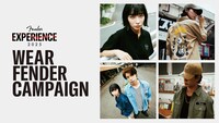 「WEAR FENDER CAMPAIGN 
～フェンダーを身につけてオリジナルステッカーをゲット！～」告知画像