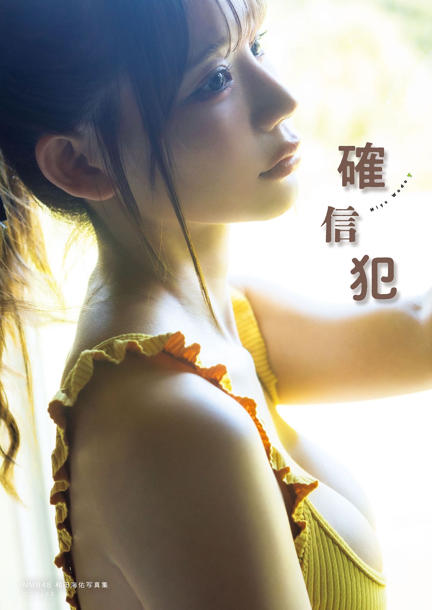 和田海佑（NMB48）1st写真集「確信犯」セブンネット限定版の表紙。