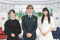 左から釘宮理恵、山寺宏一、早見沙織。（写真提供：NHK）