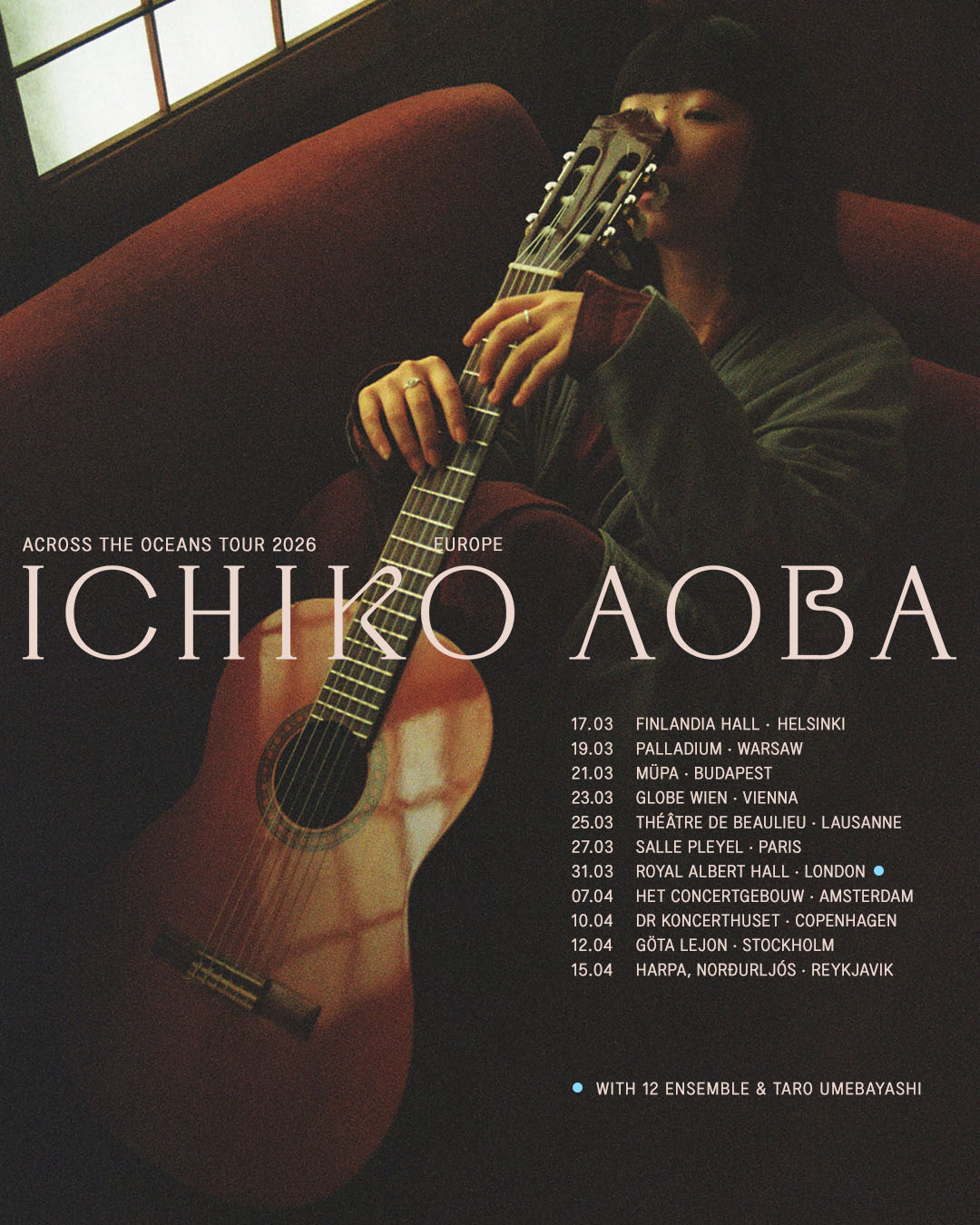 青葉市子「Across the Oceans Tour」ヨーロッパ編ビジュアル