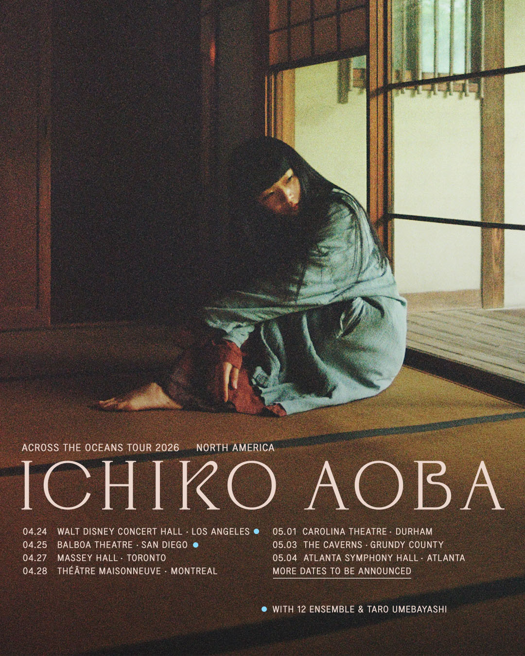 青葉市子「Across the Oceans Tour」北米編ビジュアル