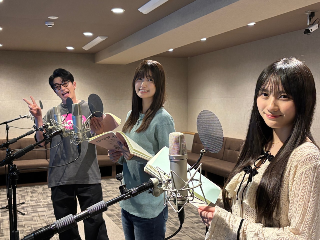 「はなかっぱ」アフレコの様子。