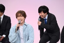 山中柔太朗（M!LK）と上原佑太。