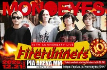 「MONOEYES 10th Anniversary Live "Firerunners"」告知画像