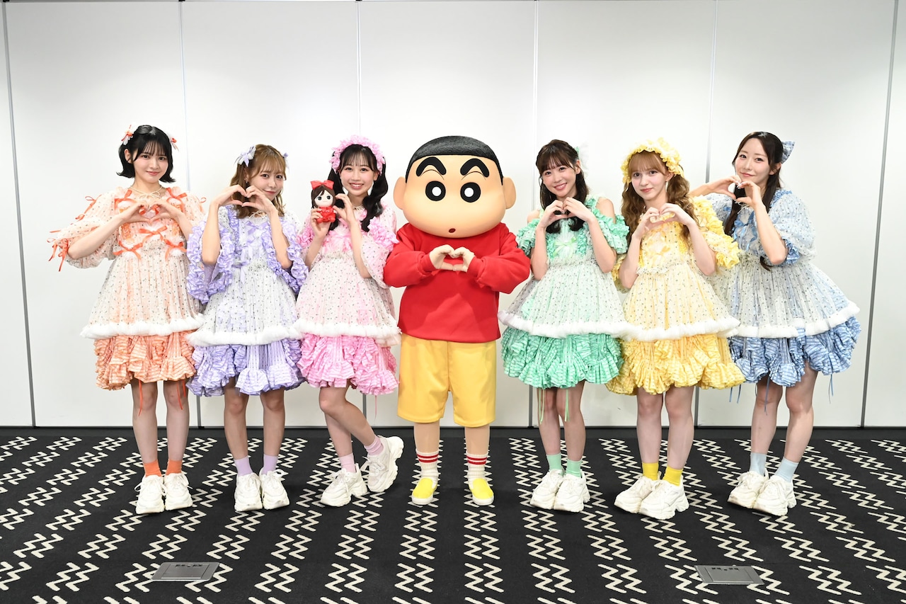 FRUITS ZIPPERと野原しんのすけ。