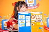 「隠れPontaを探せ」キャンペーンについて説明する白石まゆみ。