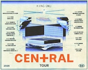 「King Gnu CEN+RAL Tour 2026」キービジュアル