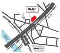 BLAZE Gotandaの所在地。
