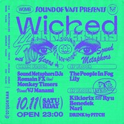 「Wicked 4th Anniversary with 10 Years of Sound Metaphors」告知ビジュアル