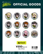 「ライブナタリー presents GANG PARADE SAY HELLO！2MAN'25」缶バッジのデザイン。