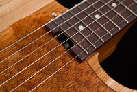 ロビー大階段のアクリル板を使用したピックガード。