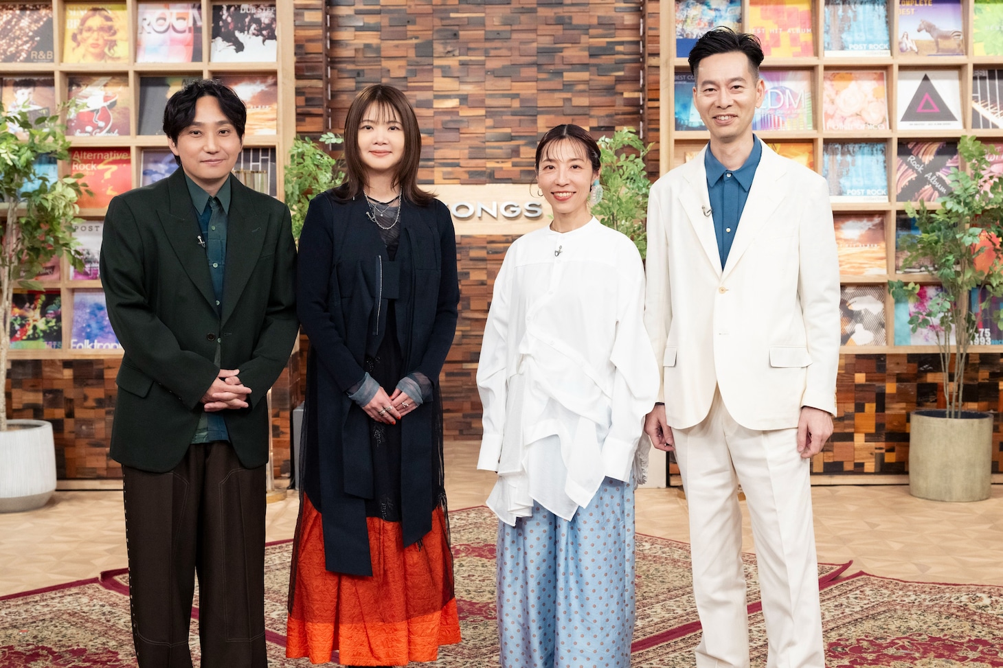 「SONGS いきものがかり」より、いきものがかりとハンバート ハンバート。（写真提供：NHK）