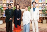 「SONGS いきものがかり」より、いきものがかりとハンバート ハンバート。(写真提供:NHK)