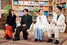 「SONGS いきものがかり」より、いきものがかりとハンバート ハンバート。（写真提供：NHK）