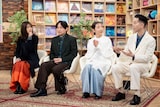 「SONGS いきものがかり」より、いきものがかりとハンバート ハンバート。(写真提供:NHK)
