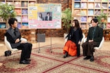 「SONGS いきものがかり」より、大泉洋といきものがかり。(写真提供:NHK)