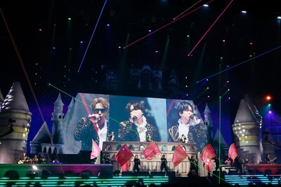 「NEWS LIVE TOUR 2025 変身」横浜アリーナ公演の様子。