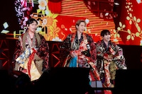 「NEWS LIVE TOUR 2025 変身」横浜アリーナ公演の様子。