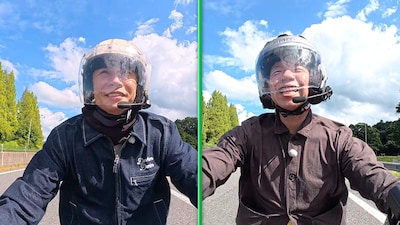 過酷なバイク旅に挑む相葉雅紀と小峠英二。