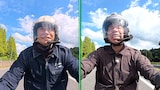 過酷なバイク旅に挑む相葉雅紀と小峠英二。