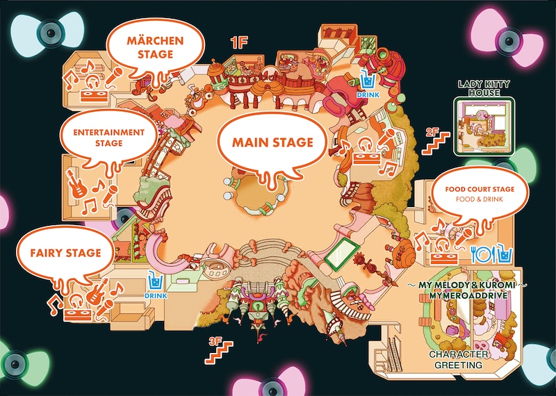 「SPOOKY PUMPKIN 2025 ～PURO ALL NIGHT HALLOWEEN PARTY～」会場マップ