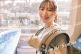 河田陽菜(日向坂46)2nd写真集「テイクオフ」TSUTAYA(SHIBUYA TSUTAYAを除く)購入者特典ポストカードデザイン(Photo by SAKAI DE JUN)
